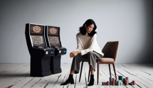 alt_text: ผู้ใหญ่คนไทยนั่งทำงานในบรรยากาศมินิมอล จัดการเงินทุนเล่นสล็อตอย่างมีระเบียบ